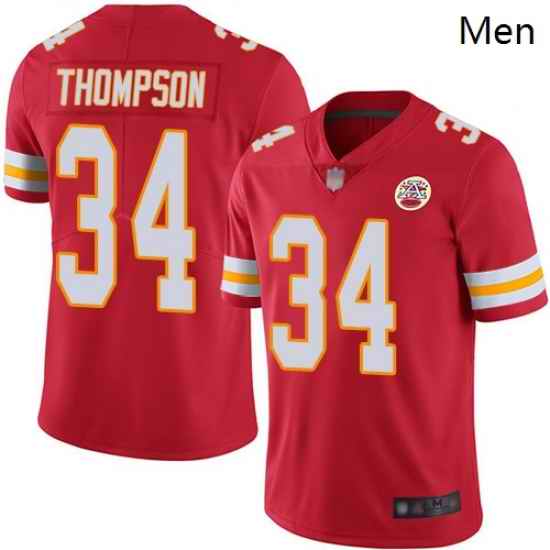 Chiefs 34 Darwin Thompson Red Team Color Men Stitched Football Vapor Untouchable Limited Jersey